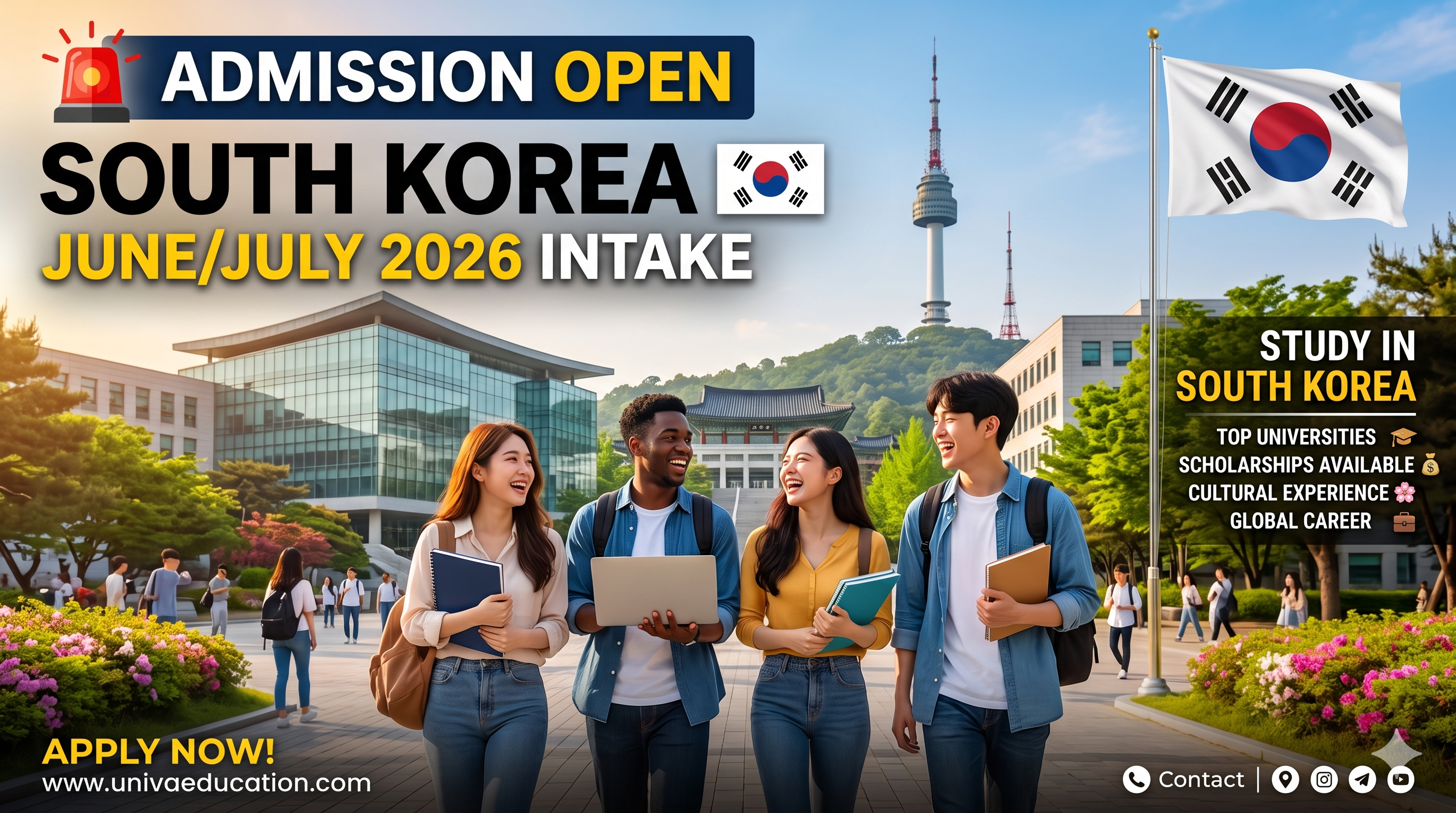 π¨ Admission Open for June/July 2026 Intake β South Korea π°π·